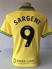 Signed Josh Sargent Norwich City 2025/26 Shirt COA