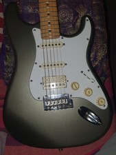 1998 USA US FAT STRAT STRATOCASTER HSS PEWTER WITH MAPLE NECK