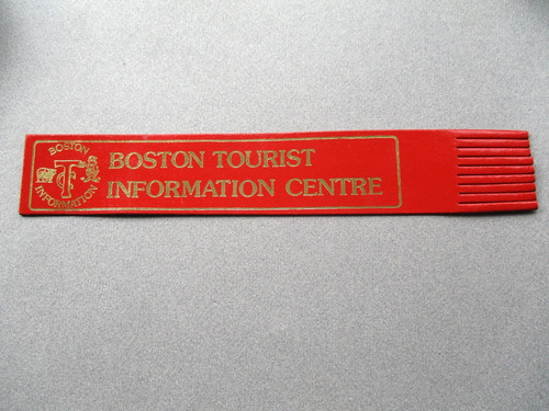 Leather bookmark boston - leather,
