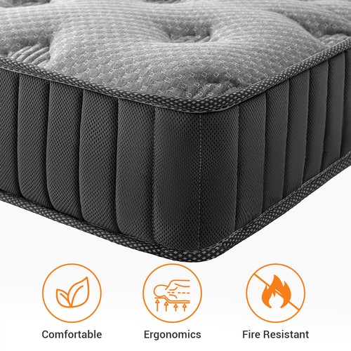 Hybrid memory foam and spring - foam,