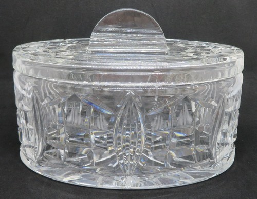Clear cut glass vintage art - cut,