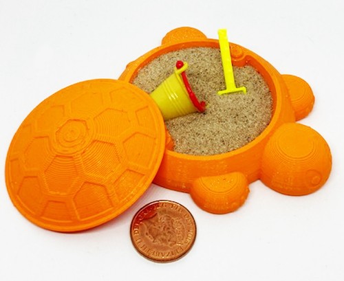 Dolls house orange turtle sand - dolls,