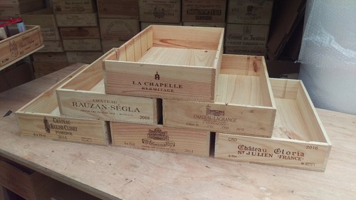 Wooden wine box - crate, 6