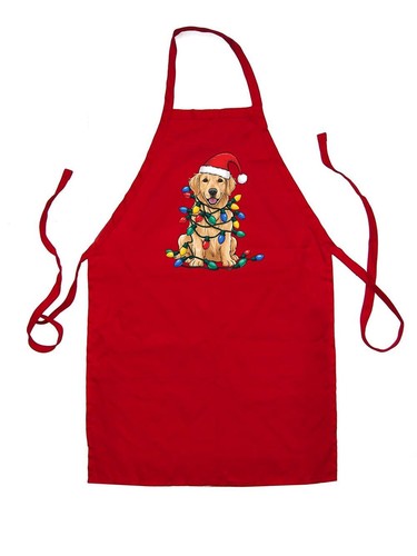 Golden retriever dog - golden, christmas