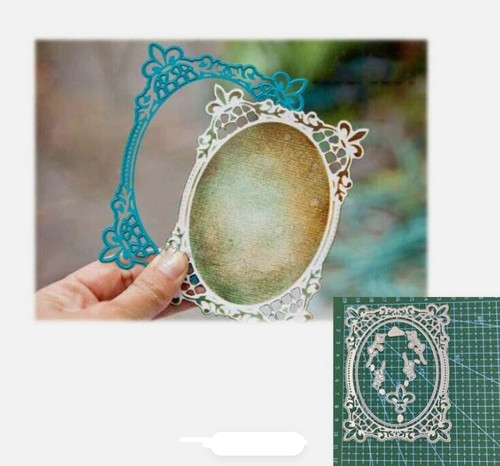 Lace vine square - lace, frame