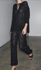 Zara Co Ord Set Semi Sheer