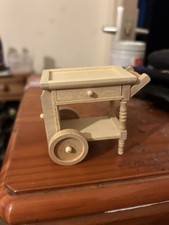 1/12 Dolls House Wooden Kitchen Trolley
