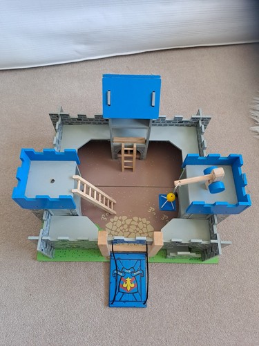 Toy van wooden castle - van,