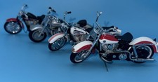 Harley Davidson 1958 Duo Glide 1:24 Scale Model Motorcycle Franklin Mint Bundle