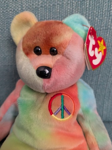 Beanie babies tie dye peace - babies,