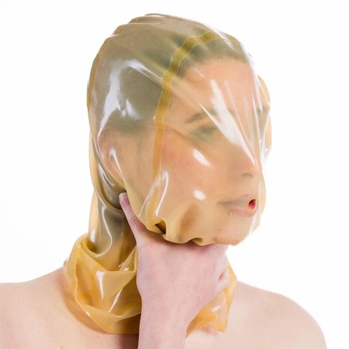 Latex mask with breathing hole - with,