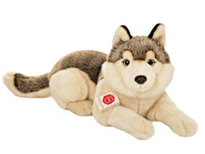 Teddy hermann lying wolf plush - lying,