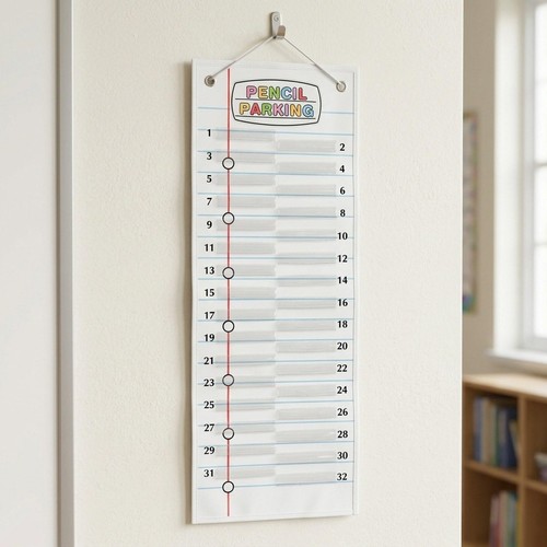 Pencil parking with slots - parking, 32