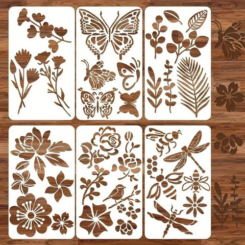 6pcs butterfly flower - 6pcs,