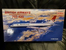 Minicraft Boeing 707-420 British Airways Livery 1/144th scale model kit.