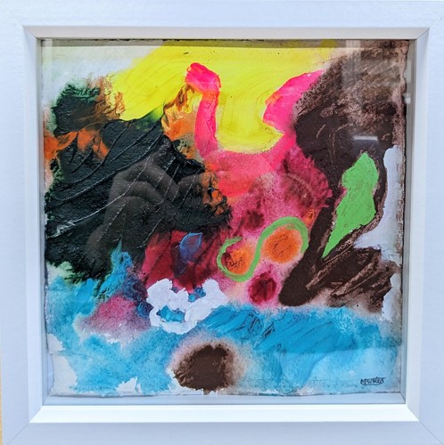 Flamingo abstract seascape - abstract,
