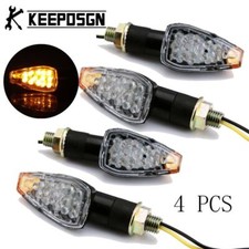 4x Amber Motorcycle Turn