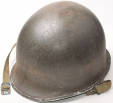 Named WWII US Military McCord Fixed Bale M1 Helmet 672B Laundry Stamps