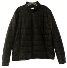 Zara Man Black Quilted Faux