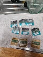 drennan carbon feeder barbed hooks - size 16 / 18 job lot river specimen fishing