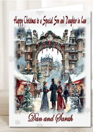 Personalised christmas card - personalised,