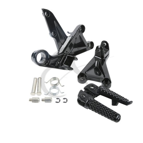 Black front footrest foot - black,