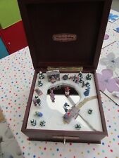 Vintage Christmas Gallery Victorian Afternoon Scene Music Box dancing on ice
