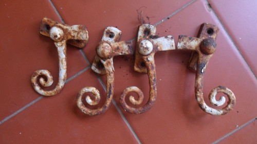 Vintage cast iron window - cast,