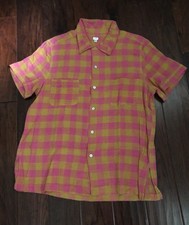 Dosa Hand Spun Khadi Cotton Short Sleeve Shirt Size XL