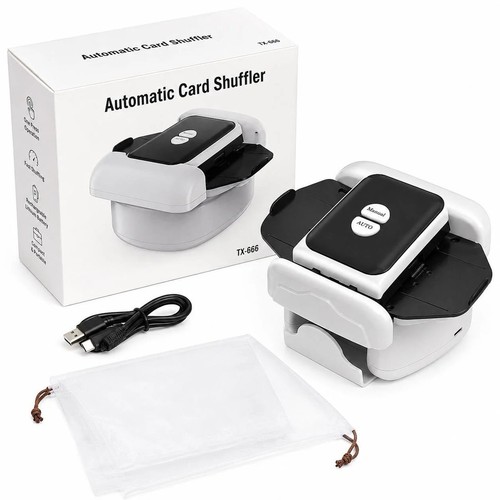 Automatic card shuffler - card,