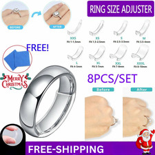 Invisible Clear Ring Size Reducer Resizer Adjuster Clip Guard  8 Piece Set UK