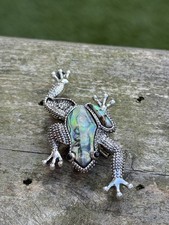 Frog Pin Brooch Iridescent Y2K Style Cute Quirky Pin Costume Piece Gift Idea