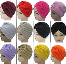 LONG hair care satin bonnet night sleep hat cap silk feel head wrap turban cover