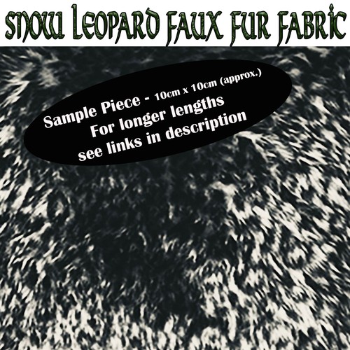 Snow leopard fluffy faux - leopard,