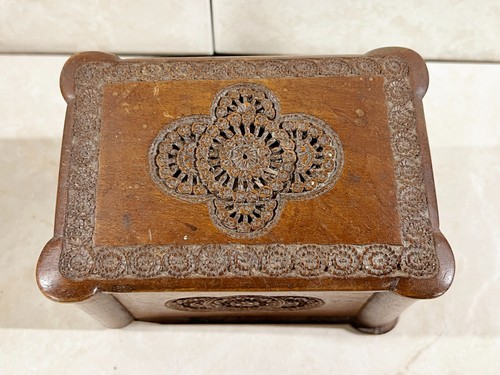 Antique hand carved wooden - hand,