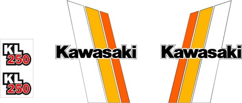 Kawasaki kl250 1981 decals - kl250,
