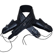 Black Leather Double Gun