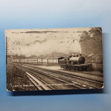 Steam railway postcard 1919 - railway,