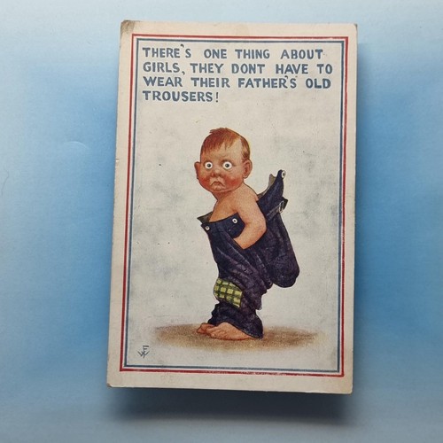Comic postcard 1919 hand - comic,