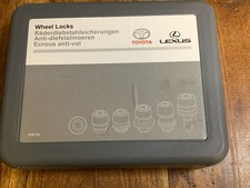 Toyota Lexus Genuine Wheel Lock Set – PW456-00013 – OEM Security Bolts + Key