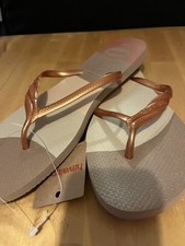 Havaianas Fantasia  GOLD Fantasia Gloss Women's Flip-Flops - UK 8 / 41-42