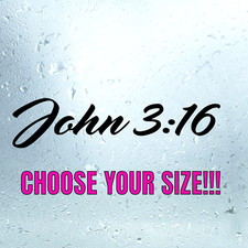 JOHN 3:16 Vinyl Decal Sticker