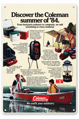 1984 coleman camping equipment - 1984,