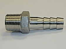 Stainless Steel Hosetails 316, bsp Thread Hose Tail Barb Connector