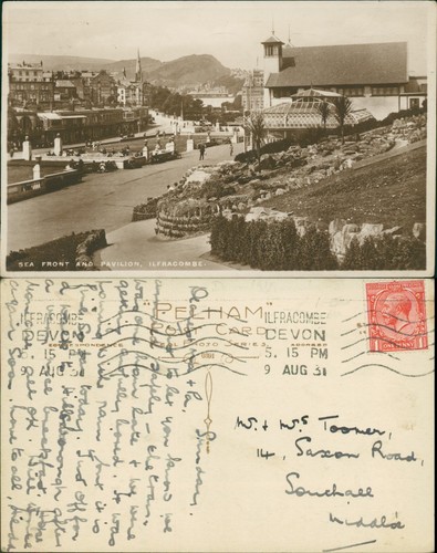 Ilfracombe sea front - front, &