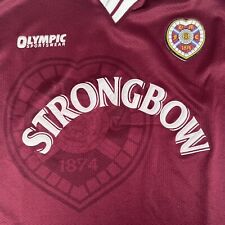 Rare MCCANN 7 Hearts Heart Of Midlothian 1997/1998 Home Football Shirt Medium