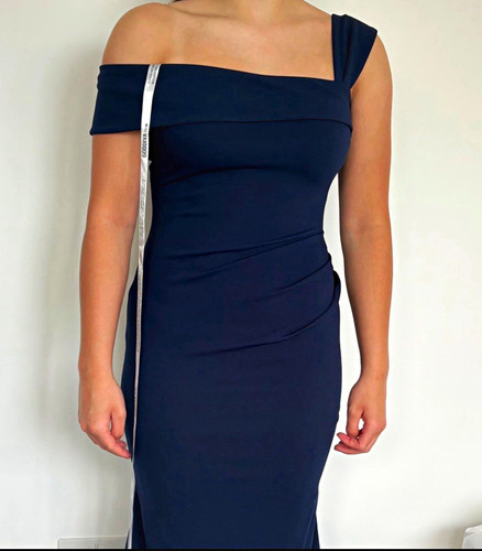 Goddiva navy one shoulder - goddiva,