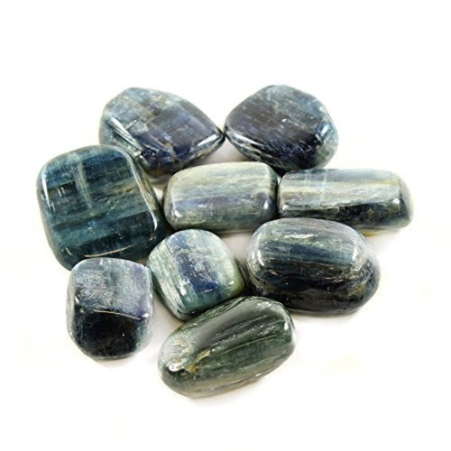 Blue kyanite polished - blue,