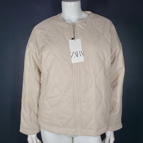 Zara woman faux leather fitted - woman,