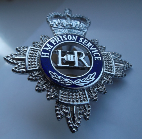 Prison service cap badge - service,
